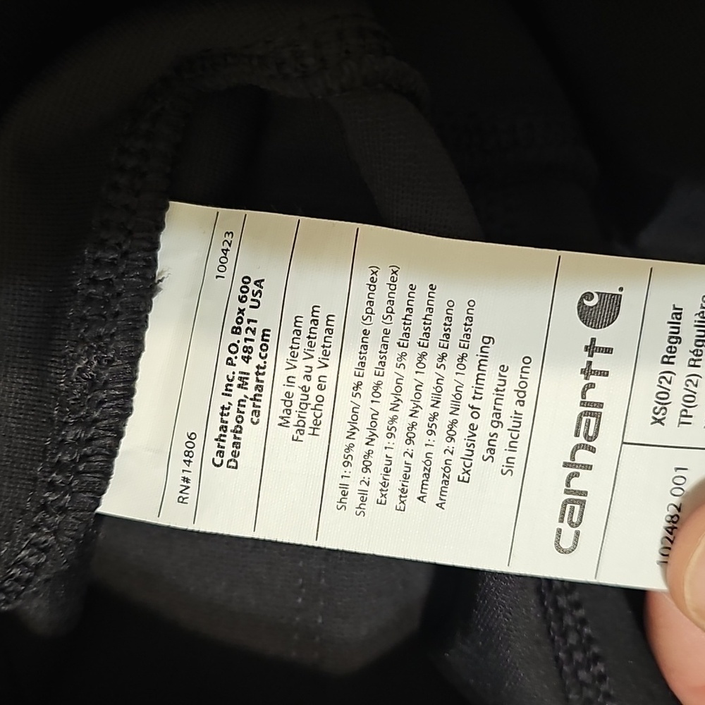 Carhartt Black Leggings with Durable Fabric and Utility Style - Picture 9 of 12